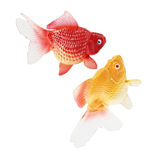 SKISUNO 2Stücke Realistische Modelle Simulierte Künstliche Goldfische für Aquarium und Teichdekoration Lebensechte Fischfiguren SKISUNO 2Stücke Realistische Modelle Simulierte Künstliche Goldfische für Aquarium und Teichdekoration Lebensechte Fischfiguren von SKISUNO