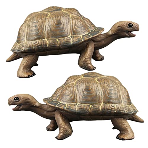 SKISUNO 2Stücke Realistische Schildkrötenfigur Lifelartiges Landschildkrötenmodell aus Hochwertigem für Dekoration und Themenbezogene Partys SKISUNO 2Stücke Realistische Schildkrötenfigur Lifelartiges Landschildkrötenmodell aus Hochwertigem für Dekoration und Themenbezogene Partys von SKISUNO