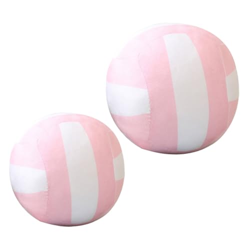 SKISUNO Volleyball-plüschtier 2 Stück Plüschball Weiches Spielzeug Sportball-Ornament Heimdekoration Kuscheliges Stofftier Für Kinder von SKISUNO