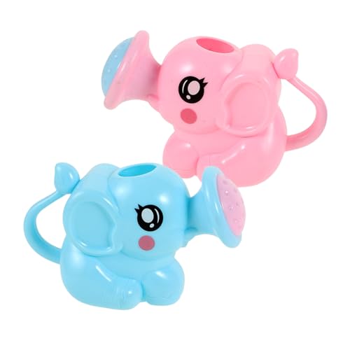 SKISUNO 2stücke Gießkanne Cartoon Elefant Gießkanne Für Garten Und Badewanne Für Kleinkinder Sicher Für Drinnen Und Draußen von SKISUNO