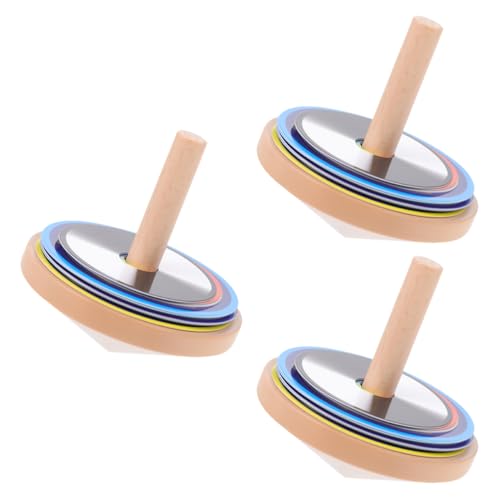 SKISUNO 3 Sätze Interessanter Bunter Steckspielzeuge Für Kinder, Tragbares Kreiselspielzeug (wie Abgebildet) von SKISUNO