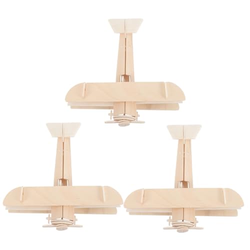 SKISUNO 3 Stück Teiliges Holzflugzeug zum Selberbauen und Bemalen DIY Puzzle Modellspielzeug für Fördert Kreativität Hand Auge Koordination und Lernspaß Pädagogisches Bastelset SKISUNO 3 Stück Teiliges Holzflugzeug zum Selberbauen und Bemalen DIY Puzzle Modellspielzeug für Fördert Kreativität Hand Auge Koordination und Lernspaß Pädagogisches Bastelset von SKISUNO