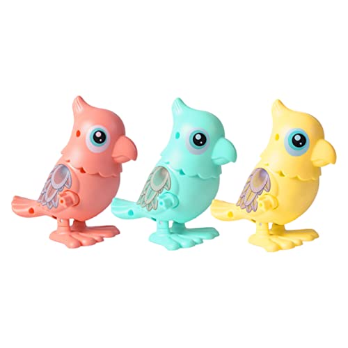 SKISUNO Aufziehspielzeug Aus Kunststoff Mit Uhrwerk 3er-Pack Pädagogisches Kinderspielzeug Keine Batterien Tolle Geschenkidee Zufällige Farbe von SKISUNO