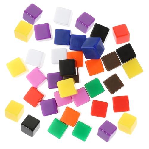 SKISUNO 30 Stück Blankowürfel DIY Zubehör Würfel Brettspielwürfel Spielwürfel DIY Zubehör Individuelle Herstellung DIY Würfel Unfertige Würfel Party Geschenkwürfel Partywürfel von SKISUNO