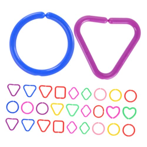 SKISUNO 30 Stück Geometrische Kettenglieder Für Kleinkinder, Babyspielzeug, Geometrische Verbindungsringe, Kunststoff-kettenglieder, Geometrische Ringe Für Kinder Zur Der SKISUNO 30 Stück Geometrische Kettenglieder Für Kleinkinder, Babyspielzeug, Geometrische Verbindungsringe, Kunststoff-kettenglieder, Geometrische Ringe Für Kinder Zur Der von SKISUNO