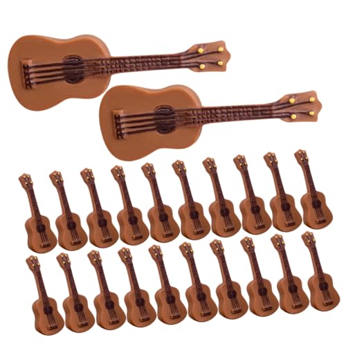 SKISUNO 30 Stück Mini-gitarrenstatuen, Miniatur-musikinstrumente Für Puppenhaus Und Schreibtischdekoration, Ideal Für Gitarrensammler Und Musikliebhaber SKISUNO 30 Stück Mini-gitarrenstatuen, Miniatur-musikinstrumente Für Puppenhaus Und Schreibtischdekoration, Ideal Für Gitarrensammler Und Musikliebhaber von SKISUNO