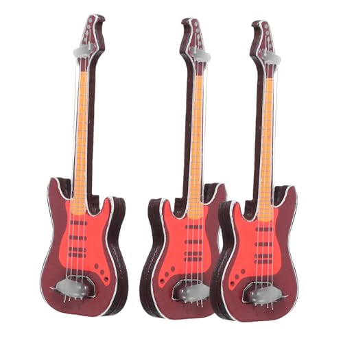 SKISUNO 3Stücke Mini Gitarrenmodell Gitarren aus Umweltfreundlichem Kunststoff Puppenhaus Dekoration und Rollenspiele Sicher für Verarbeitung SKISUNO 3Stücke Mini Gitarrenmodell Gitarren aus Umweltfreundlichem Kunststoff Puppenhaus Dekoration und Rollenspiele Sicher für Verarbeitung von SKISUNO