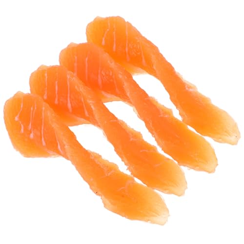 SKISUNO 4 Stück Simulation Lachs Filets Zeigen Modell realistisches Fischfleisch künstliche Fische für realistisches Fleisch Spielnahrung für Kinderküche realistisch PVC SKISUNO 4 Stück Simulation Lachs Filets Zeigen Modell realistisches Fischfleisch künstliche Fische für realistisches Fleisch Spielnahrung für Kinderküche realistisch PVC von SKISUNO