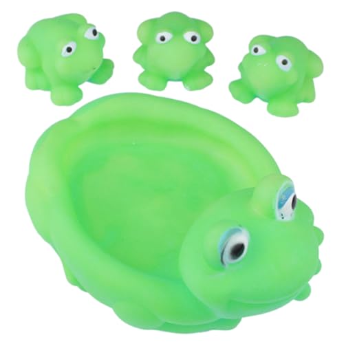SKISUNO 4 Stück Teiliges Bade Spielzeugset für Kleinkinder Quietschende Cartoon Frosch Badespielzeuge für Badewanne und Pool Fördert die Hand Augen Koordination und Macht zum Spaß SKISUNO 4 Stück Teiliges Bade Spielzeugset für Kleinkinder Quietschende Cartoon Frosch Badespielzeuge für Badewanne und Pool Fördert die Hand Augen Koordination und Macht zum Spaß von SKISUNO