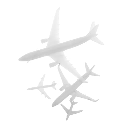 SKISUNO 4 Stück Teiliges Micro Landscape Flugzeug Modellset Kleine Kunststoff Flugzeugfiguren für Stadtplanung Miniatur Flugzeuge für Kreativen Landschaftsbau Sammlerstücke Vielseitig von SKISUNO