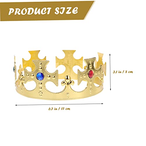 SKISUNO 4 Stück Teiliges Prinz König Kostüm Goldene Krone Party Zubehör für Geburtstagsfeier und Karneval SKISUNO 4 Stück Teiliges Prinz König Kostüm Goldene Krone Party Zubehör für Geburtstagsfeier und Karneval von SKISUNO