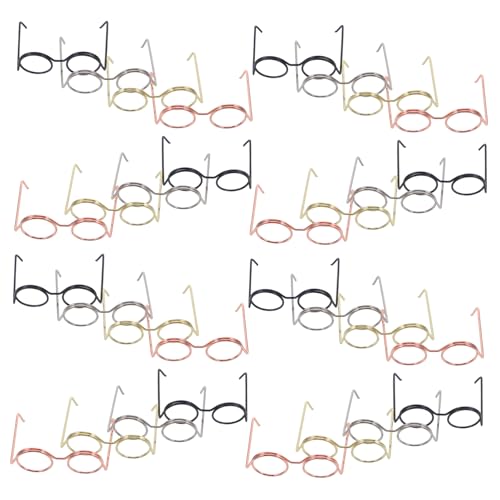 SKISUNO 40 Stück Mini-puppenbrillen Aus Metallrahmen, Brillen Für Puppenhaus-, Miniatur-Brillen Für Puppen, DIY-Handwerk, Sammlerzubehör SKISUNO 40 Stück Mini-puppenbrillen Aus Metallrahmen, Brillen Für Puppenhaus-, Miniatur-Brillen Für Puppen, DIY-Handwerk, Sammlerzubehör von SKISUNO