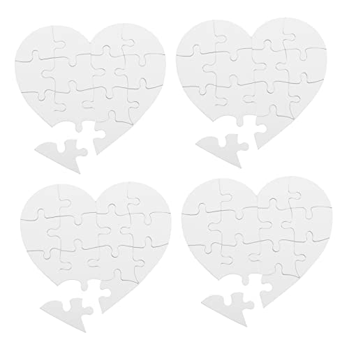SKISUNO 4Sätze Teiliges Herz Puzzle zum Ausmalen für DIY Papier Puzzles für Kreative Bastelprojekte Kreativität und Logikdenken SKISUNO 4Sätze Teiliges Herz Puzzle zum Ausmalen für DIY Papier Puzzles für Kreative Bastelprojekte Kreativität und Logikdenken von SKISUNO