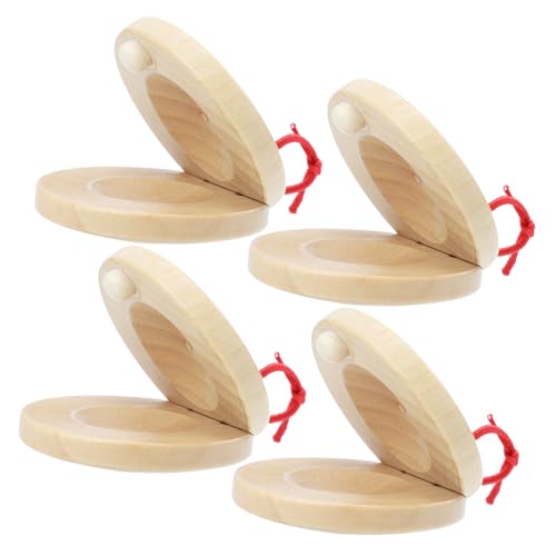 SKISUNO 4Stücke Castanets Musikinstrumente Percussion für Musikalische Früherziehung Tragbar Fördert Rhythmusgefühl und Musikalität bei Jungen SKISUNO 4Stücke Castanets Musikinstrumente Percussion für Musikalische Früherziehung Tragbar Fördert Rhythmusgefühl und Musikalität bei Jungen von SKISUNO