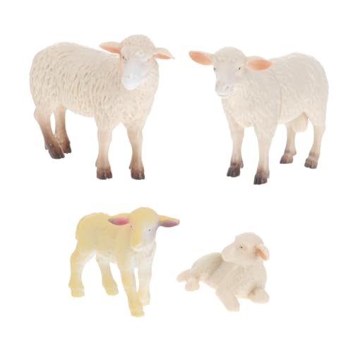 SKISUNO 4Stücke Mini Schaf Modell Realistische Tierfiguren für Pädagogisches Kreativität und für Kleine SKISUNO 4Stücke Mini Schaf Modell Realistische Tierfiguren für Pädagogisches Kreativität und für Kleine von SKISUNO
