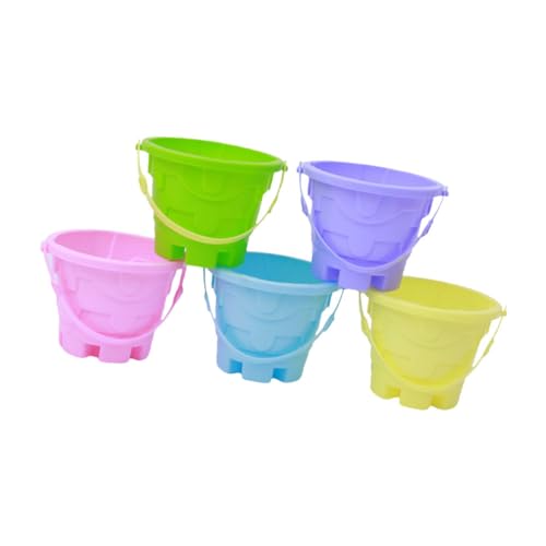 SKISUNO 5 Stück Mini-Eimer-Spielzeug, Lustiges Kind, Sandeimer, Kreativer Kinder-sandeimer SKISUNO 5 Stück Mini-Eimer-Spielzeug, Lustiges Kind, Sandeimer, Kreativer Kinder-sandeimer von SKISUNO