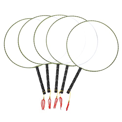 SKISUNO 5 Stück Teiliges DIY Malset Fächer Blanko Fan aus Spinnseide zum Selbstgestalten Handbemalbar mit Aufhängeschlaufe Kreativspiel für Kindergarten und Malförderung von SKISUNO
