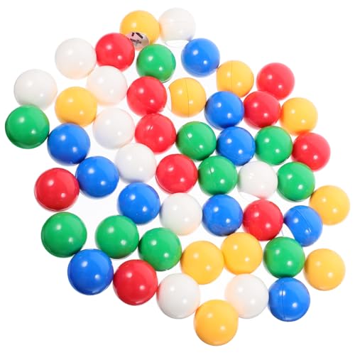 SKISUNO 50 Stück Nummerierte Lotteriebälle Wiederverwendbar Langlebig für Tombola Spiele Gewinnziehung und Veranstaltung mit Klarer Nummerierung Kompakt und Bruchsicher von SKISUNO