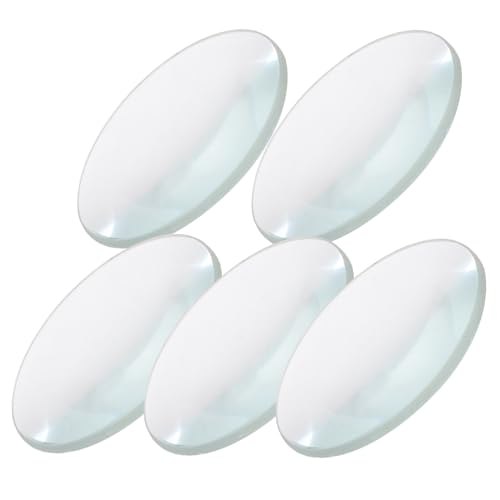 SKISUNO 5Stücke Konvexes Glaslinse Brennweite für Physikalische Experimente und Optische Demonstrationen im Klassenzimmer Hochtransparentes Poliertes SKISUNO 5Stücke Konvexes Glaslinse Brennweite für Physikalische Experimente und Optische Demonstrationen im Klassenzimmer Hochtransparentes Poliertes von SKISUNO