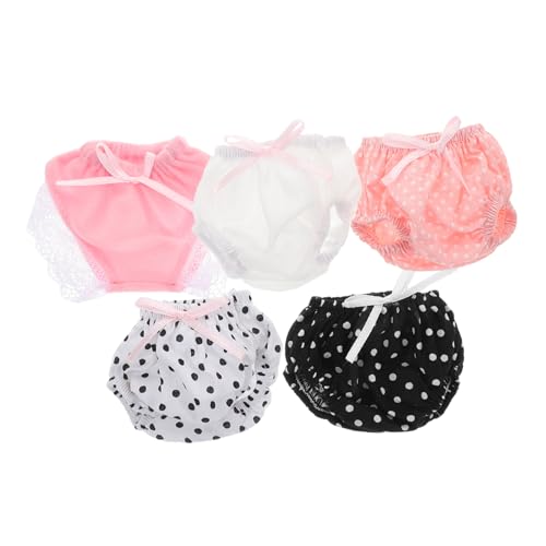 SKISUNO 5pcs Doll Unterwäsche Spielzeug Für Babypuppen Polyester Puppenzubehör Wiederverwendbare Puppenhöhe Für Kleinkindpuppen Mini Unterwäsche Für Puppen von SKISUNO
