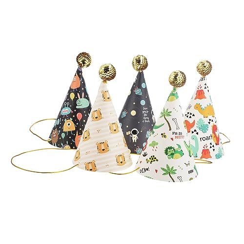 SKISUNO 5pcs Kinder Geburtstagsfeier Hut Geburtstagsfeier Bevorzugt Haarzubehör Bevorzugt SKISUNO 5pcs Kinder Geburtstagsfeier Hut Geburtstagsfeier Bevorzugt Haarzubehör Bevorzugt von SKISUNO