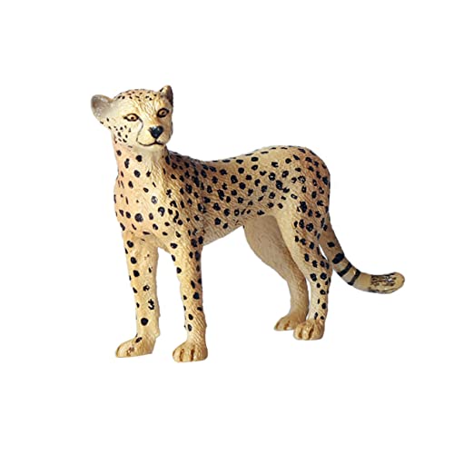 SKISUNO Jugueten 5st Tierische Schreibtischdekoration Wildes Leopardenmodell Waldparty-dekor Spielzeug Für Wildtiere Wildtiermodell Brio-Spielzeug Tierspielzeug Modelle Fest Afrika von SKISUNO