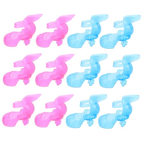 SKISUNO 6 Paar Mini-puppenschuhe 60 cm Kunststoff High Heels Süße Requisiten Für Puppenhausbedarf Simulationsschuhmodelle Für Rollenspiele von SKISUNO