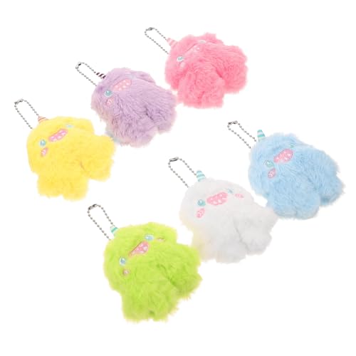 SKISUNO 6 Stück Teiliges Niedliche Cartoon Hängedekoration Weiche Kuscheltiere Bunte Mix Geeignet als Kinderzimmer und Sofa Deko Kuschelige Anhänger für Jungen und Mädchen SKISUNO 6 Stück Teiliges Niedliche Cartoon Hängedekoration Weiche Kuscheltiere Bunte Mix Geeignet als Kinderzimmer und Sofa Deko Kuschelige Anhänger für Jungen und Mädchen von SKISUNO