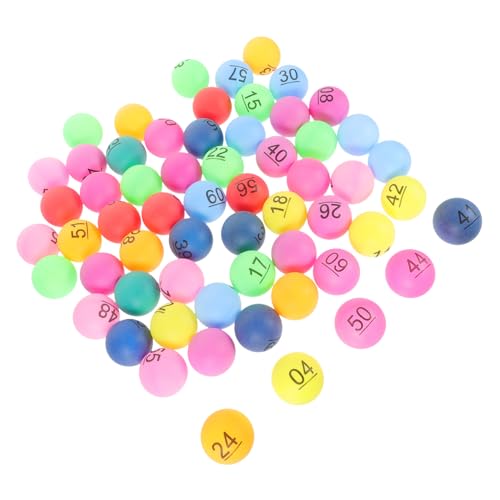 SKISUNO 60Stücke Kunststoff Lottokugeln für Bingo und Verlosungen Nahtlose Zahlenbälle für Bingo Maschinen und Gewinnspiele Leuchtende Farben Langlebig und Auffällig SKISUNO 60Stücke Kunststoff Lottokugeln für Bingo und Verlosungen Nahtlose Zahlenbälle für Bingo Maschinen und Gewinnspiele Leuchtende Farben Langlebig und Auffällig von SKISUNO