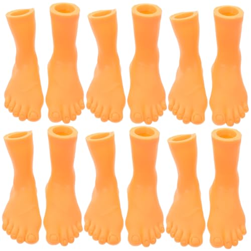 SKISUNO 6Paare Interaktive Fuß Fingerpuppen Für Lustige Puppen Aus Sicherem Vinyl Material Für Lernen Teiliges OPP Geschenkidee Für Feste von SKISUNO