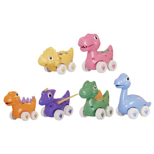 SKISUNO 6Stücke Teiliges Dinosaurier Gleitwagen Spielzeugautos für Fördert Kreativität und Hand Augen Koordination für Drinnen und Draußen Sicheres und Langlebiges Material SKISUNO 6Stücke Teiliges Dinosaurier Gleitwagen Spielzeugautos für Fördert Kreativität und Hand Augen Koordination für Drinnen und Draußen Sicheres und Langlebiges Material von SKISUNO