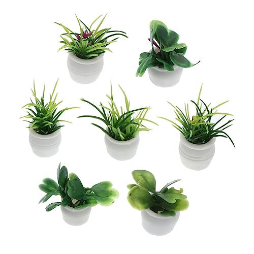 SKISUNO 7Stücke Kleine Künstliche Bonsai Pflanzen Teiliges für Mini Dekoration Lebensechte Topfpflanzen für Schreibtisch Wohnräume für Puppenhaus Miniaturgärten SKISUNO 7Stücke Kleine Künstliche Bonsai Pflanzen Teiliges für Mini Dekoration Lebensechte Topfpflanzen für Schreibtisch Wohnräume für Puppenhaus Miniaturgärten von SKISUNO