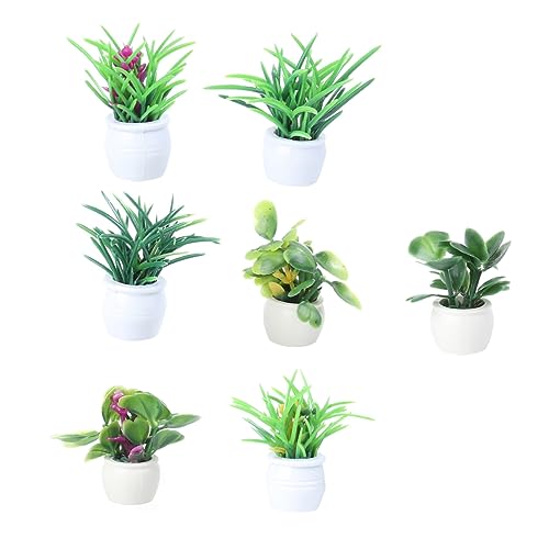 SKISUNO 7Stücke Künstliche Topfpflanzen Bonsai Täuschend Echte Pflanzen für Zuhause Büro und Fensterbank Micro Landschafts Dekoration Sicherer SKISUNO 7Stücke Künstliche Topfpflanzen Bonsai Täuschend Echte Pflanzen für Zuhause Büro und Fensterbank Micro Landschafts Dekoration Sicherer von SKISUNO
