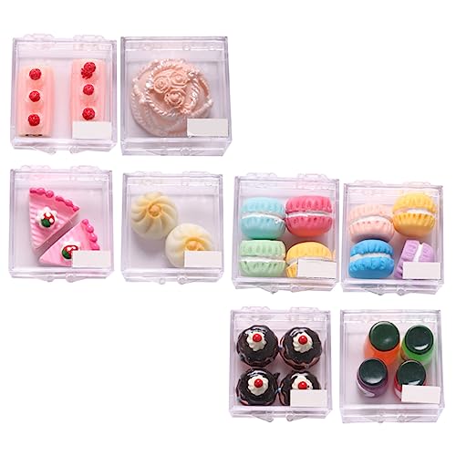 SKISUNO 8 Sets Mini -Dessert -Modell Miniatur Tun Spiel Spielzeug Mini -Kuchen Brot Donut Dessert Dekore SKISUNO 8 Sets Mini -Dessert -Modell Miniatur Tun Spiel Spielzeug Mini -Kuchen Brot Donut Dessert Dekore von SKISUNO