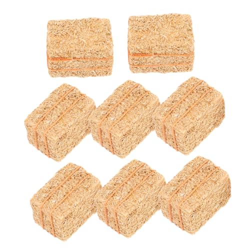 SKISUNO 8 Stück Farmdekoration Ornamente Material Natürlich Miniatur-heuballen Heuballen Für Mini Falsches Heu Szene Miniaturen Dekorate Im Herbst Gras SKISUNO 8 Stück Farmdekoration Ornamente Material Natürlich Miniatur-heuballen Heuballen Für Mini Falsches Heu Szene Miniaturen Dekorate Im Herbst Gras von SKISUNO