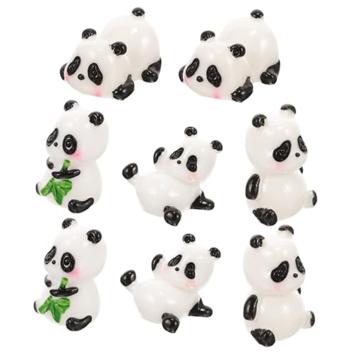 SKISUNO 8 Stück Mini-Panda-Ornament Liebenswert Statue Skulptur Wohnkultur Animal Figures gartendekoration Miniaturfigur gartendekofiguren Harz-Panda Cartoon-Panda-Figur Hofpanda SKISUNO 8 Stück Mini-Panda-Ornament Liebenswert Statue Skulptur Wohnkultur Animal Figures gartendekoration Miniaturfigur gartendekofiguren Harz-Panda Cartoon-Panda-Figur Hofpanda von SKISUNO