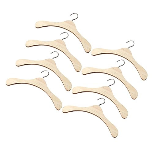 SKISUNO 8 Stück Miniatur Puppen Kleiderbügel Hängemodelle für Puppenkleidung Praktische und Leichte Kleiderbügel für Puppen zum Organisieren und Aufhängen von Puppenoutfits von SKISUNO
