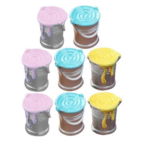 SKISUNO 8 Stück Paint Pot Dekorative Farbbehälter für Puppenhaus Kleine Deko Accessoires für Szenen Hochwertige Nachbildung Vielfältige Einsatzmöglichkeiten für Kreative DIY Projekte SKISUNO 8 Stück Paint Pot Dekorative Farbbehälter für Puppenhaus Kleine Deko Accessoires für Szenen Hochwertige Nachbildung Vielfältige Einsatzmöglichkeiten für Kreative DIY Projekte von SKISUNO