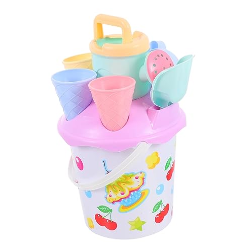 SKISUNO 8 Teile Sandspielzeug Set Für Mini Eimer Schaufel Sieb Und Förmchen Ideal Für Strand Sandkasten Und Garten Bunte Strapazierfähige Materialien Für Endlosen Spielspaß von SKISUNO