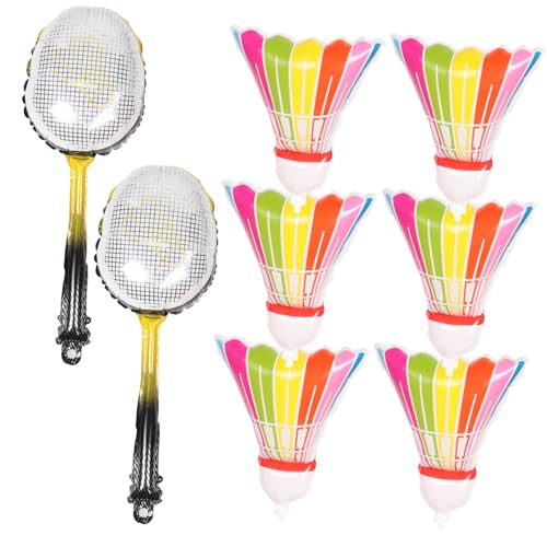 SKISUNO 8Stücke Aufblasbare Badminton Luftballons aus Aluminiumfolie Kreative Badminton und Ballformen für Junggesellenpartys Geburtstagsfeiern und Hochzeiten Lebendige SKISUNO 8Stücke Aufblasbare Badminton Luftballons aus Aluminiumfolie Kreative Badminton und Ballformen für Junggesellenpartys Geburtstagsfeiern und Hochzeiten Lebendige von SKISUNO