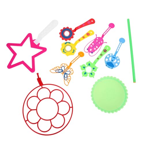 SKISUNO 9Stücke Teiliges Blasenmacher Set für Interaktive Luftblasen Zauberstäbe Verschiedenen Formen für Partys und Hochzeiten Leicht und Langlebig Sicheres von SKISUNO