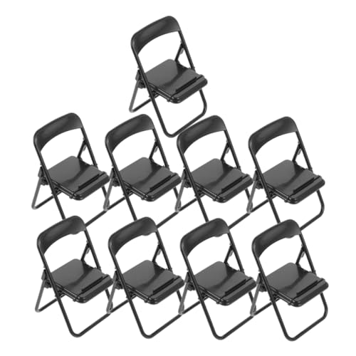 SKISUNO 9st Stuhlförmiger Handyhalter Desktop-handyhalter Stuhl-handyständer Puppenhaus-möbel-dekor Miniatur-klappstuhl Stühle Zusammenklappen Miniaturmöbel Schreibtisch Telefonständer Abs von SKISUNO