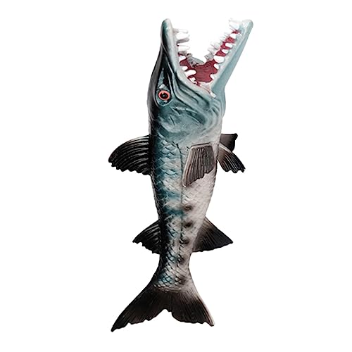 SKISUNO Aquarium Kunstfisch Modell Realistischer Wolf Fisch für Simulationsspielzeug zur Frühkindlichen Bildung für Heim und Landschaftsdekoration von SKISUNO