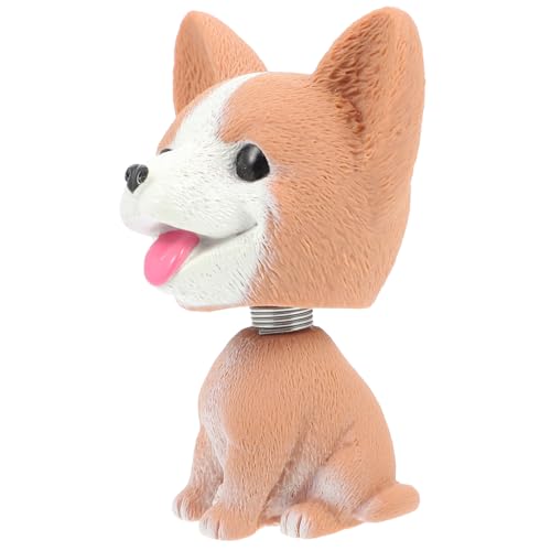 SKISUNO Auto Dekoration Wackelkopf Corgi Hund Modell Kleine Realistische Resin Figur Sitzende Pose Stabiles Mini Hundespielzeug für Schreibtisch Auto Büro Dekoratives SKISUNO Auto Dekoration Wackelkopf Corgi Hund Modell Kleine Realistische Resin Figur Sitzende Pose Stabiles Mini Hundespielzeug für Schreibtisch Auto Büro Dekoratives von SKISUNO