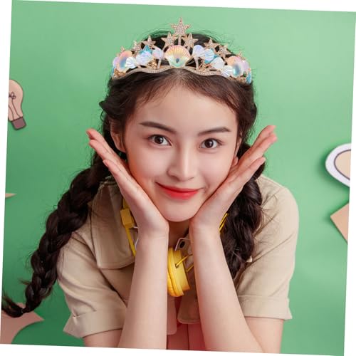 SKISUNO Barock Meerjungfrau Haarkrone mit Muscheln und Seestern Leichtes Stilvolles Prinzessinnen Haaraccessoire für Mädchen und Frauen für Hochzeiten Feste und Geburtstagsfeiern SKISUNO Barock Meerjungfrau Haarkrone mit Muscheln und Seestern Leichtes Stilvolles Prinzessinnen Haaraccessoire für Mädchen und Frauen für Hochzeiten Feste und Geburtstagsfeiern von SKISUNO