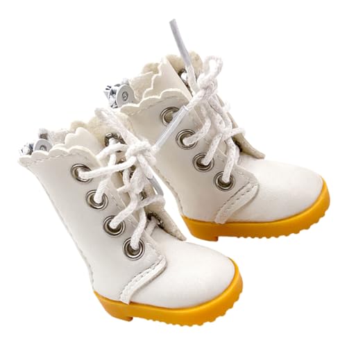 SKISUNO Bjd Puppen High Top Boots Stilvolle Und Niedliche Schuhe Für Gegliederte Mädchenpuppen Puppenhauszubehör Für Kreatives Und Sammeln Weiße Stiefel SKISUNO Bjd Puppen High Top Boots Stilvolle Und Niedliche Schuhe Für Gegliederte Mädchenpuppen Puppenhauszubehör Für Kreatives Und Sammeln Weiße Stiefel von SKISUNO