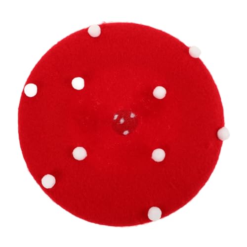 SKISUNO Damen Pilzmütze Wollmütze Kawaii Beanie für Kinder Warme Baskenmütze im Französischen Stil Süße Kunstmütze für Cosplay und Winter SKISUNO Damen Pilzmütze Wollmütze Kawaii Beanie für Kinder Warme Baskenmütze im Französischen Stil Süße Kunstmütze für Cosplay und Winter von SKISUNO