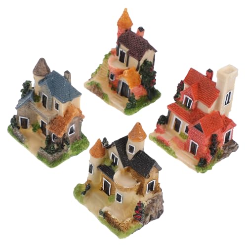 SKISUNO Landschaft Miniatur Harz 4pcs Mini Ornament für Garten Dekorative Artikel von SKISUNO