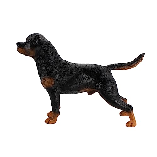 SKISUNO Rottweiler Hund Modell Kunststoff Tier Spielzeug Pädagogisches Lernen Spielzeug Schreibtisch von SKISUNO
