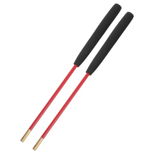 SKISUNO 1 Paar Diabolo-Sticks Ohne Griff Massive Glasfaserstäbe Aus Kupfer 35 cm Kurze Jonglierstäbe Für Fitness Und Ältere Menschen von SKISUNO